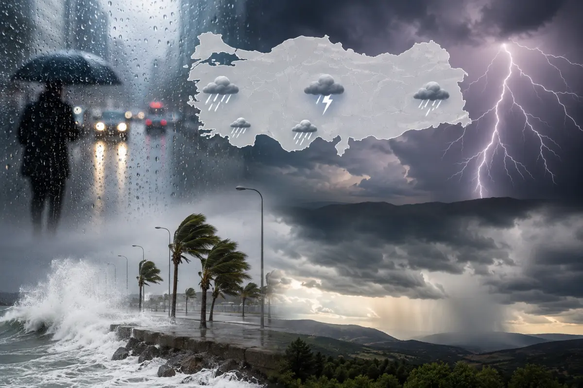 Meteoroloji’den Sağanak ve Kuvvetli Rüzgâr Uyarısı